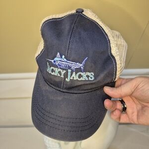 Tacky Jacks Navy and Beige Cap 2046
